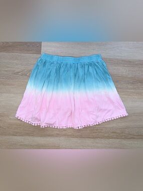 Design History Girls Ombre Crochet Trim Skirt
